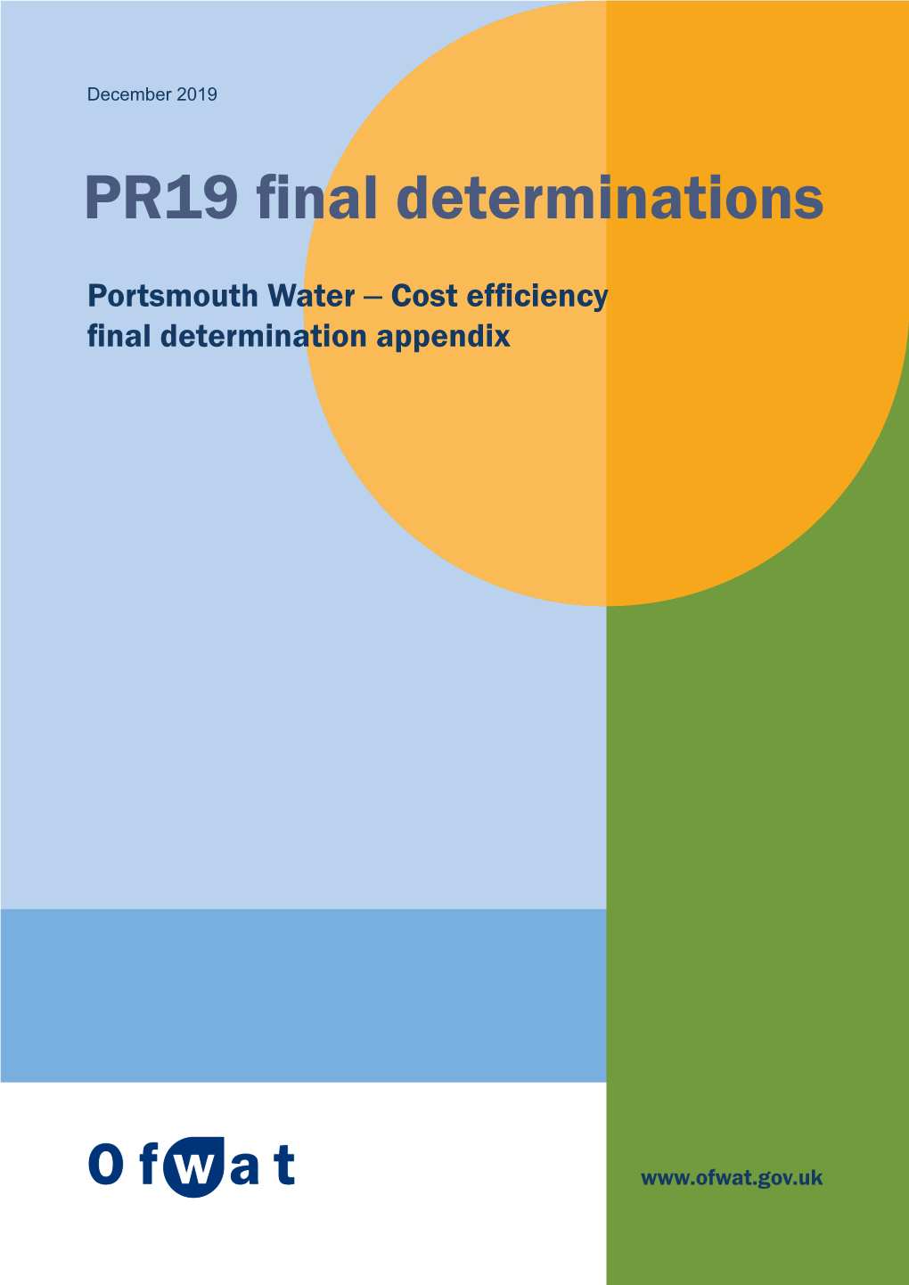 Portsmouth Water – Cost Efficiency Final Determination Appendix