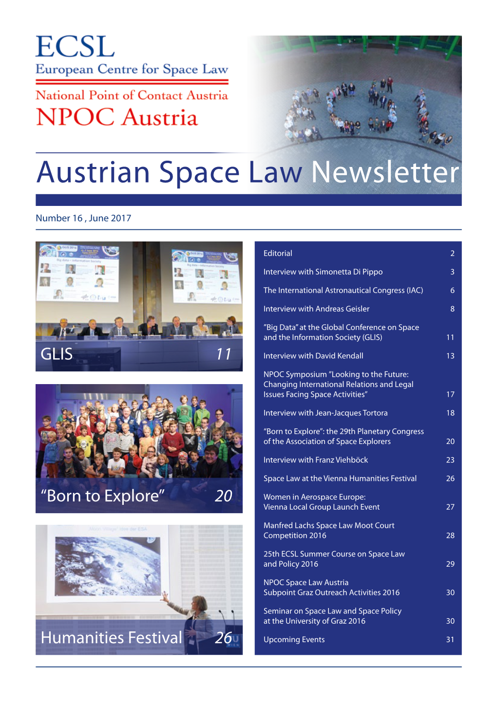 Austrian Space Law Newsletter