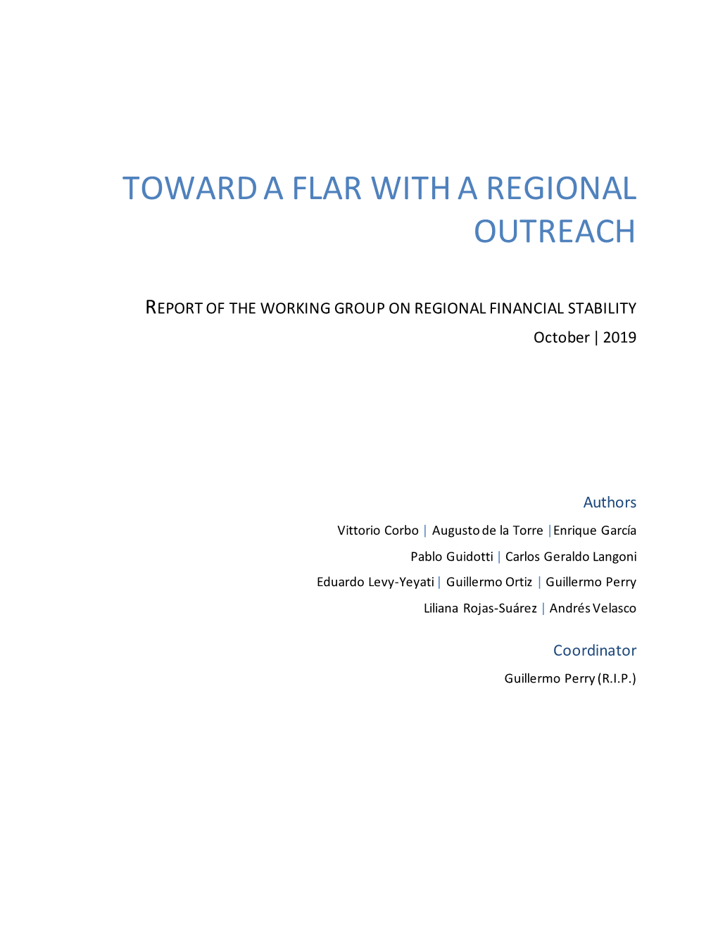 Toward a Flar with a Regional Outreach
