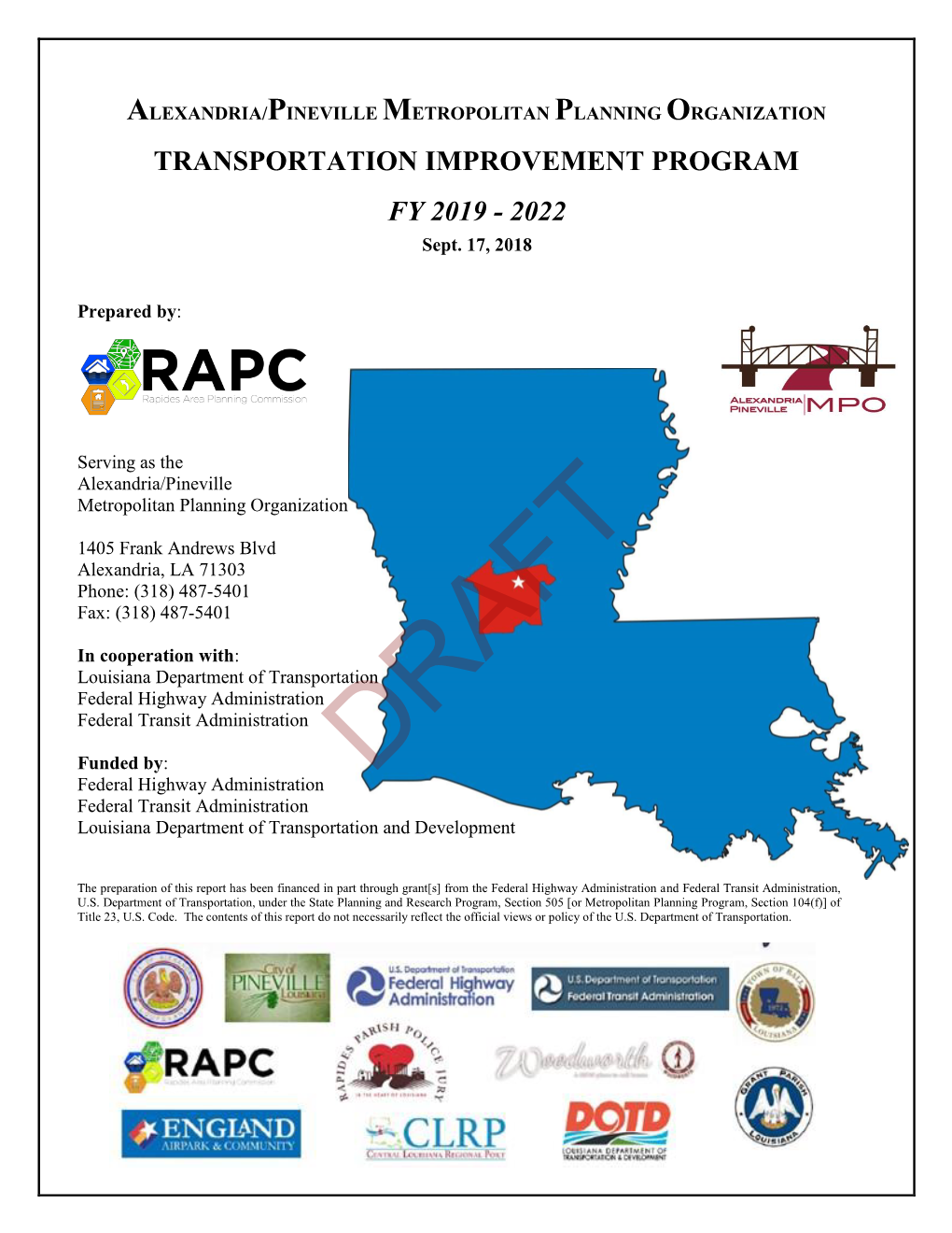 Transportation Improvement Program Fy 2019