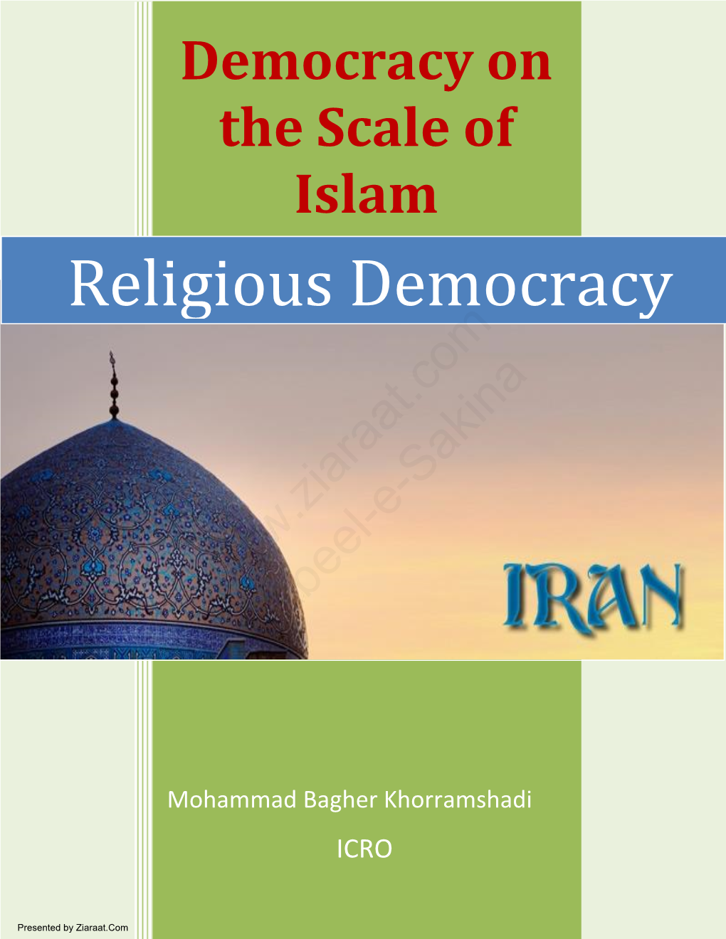 Religious Democracy