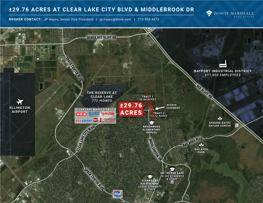 29.76 Acres at Clear Lake City Blvd & Middlebrook Dr