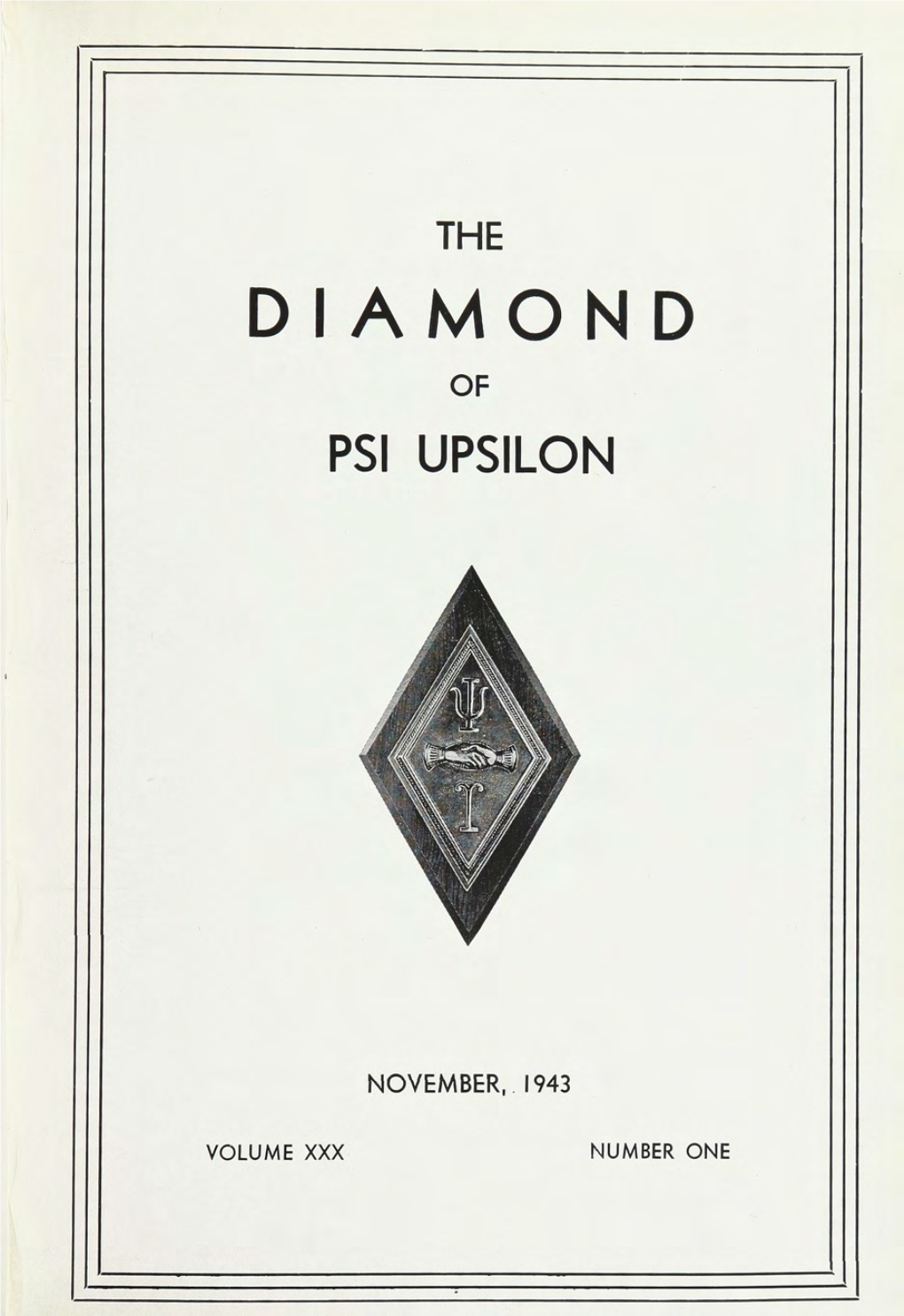 The Diamond of Psi Upsilon Nov 1943