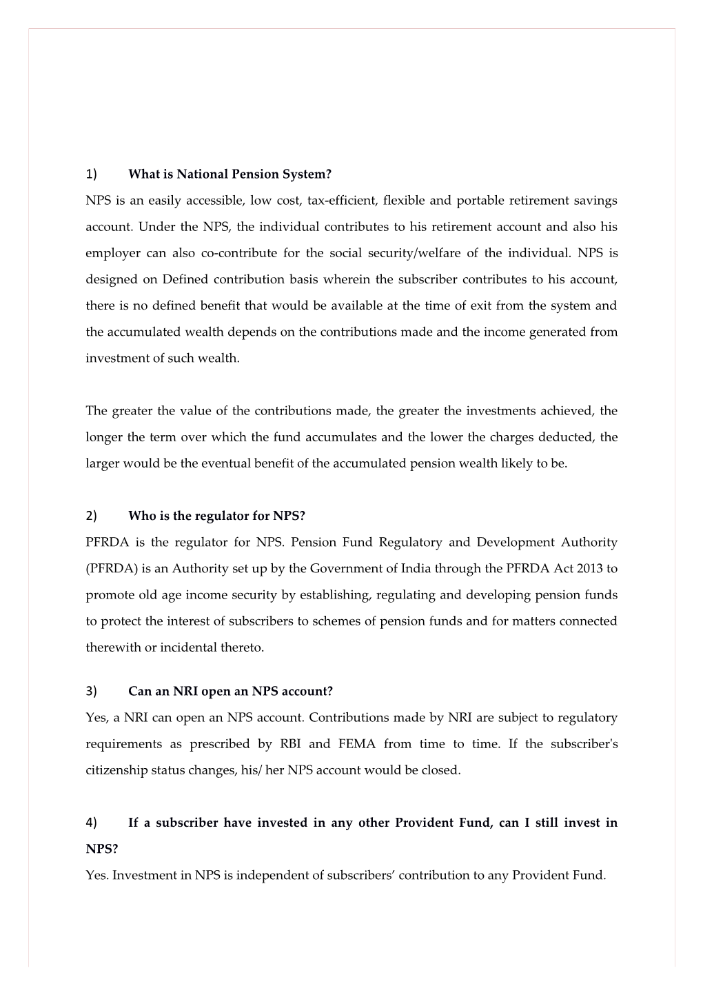 1) What Is National Pension System?