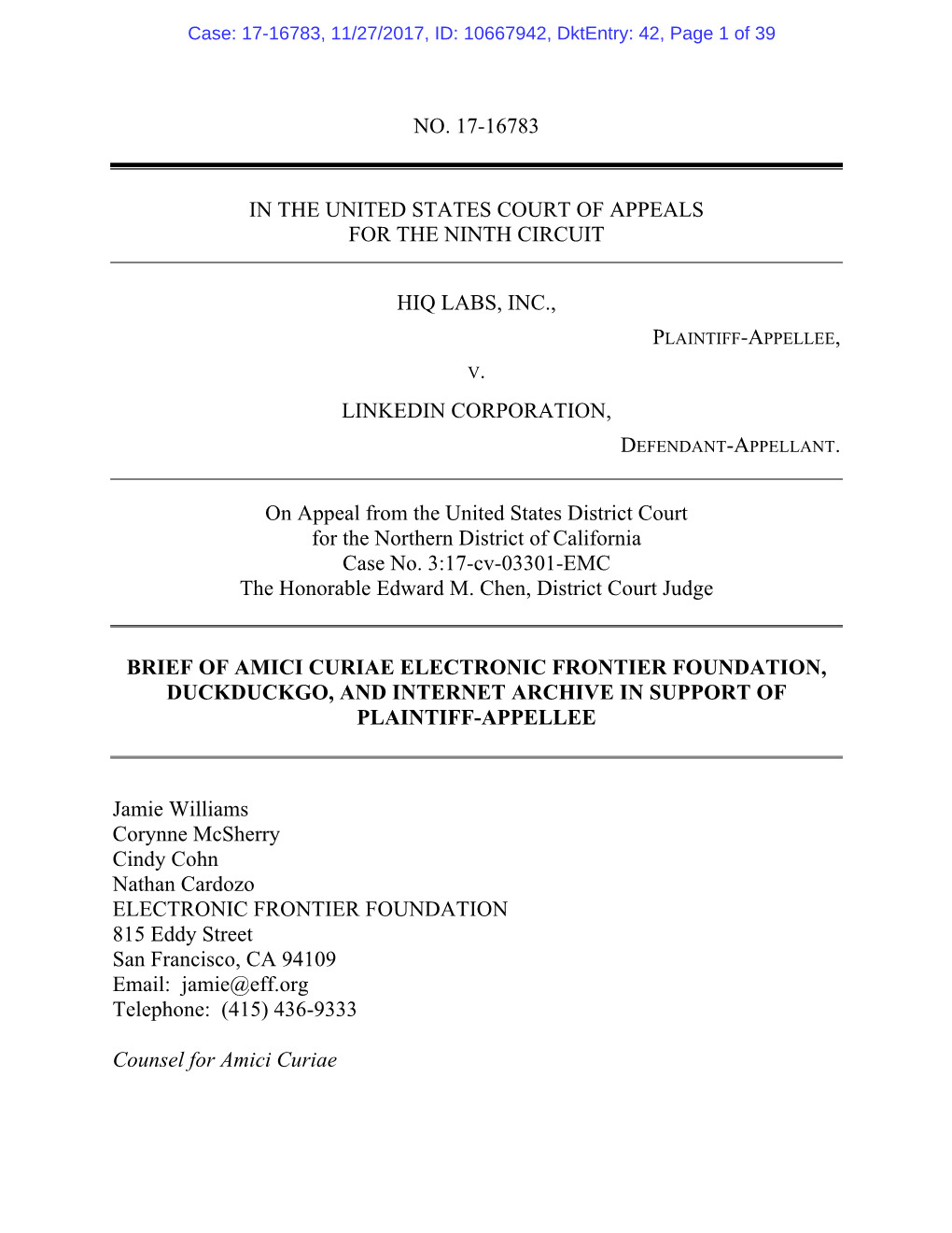 EFF, Duckduckgo, and Internet Archive Amicus Brief