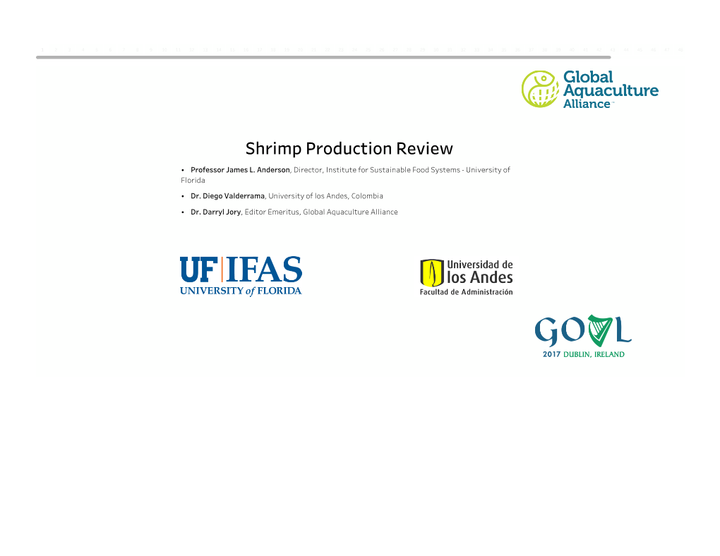 Farmed Shrimp Production Data & Analysis