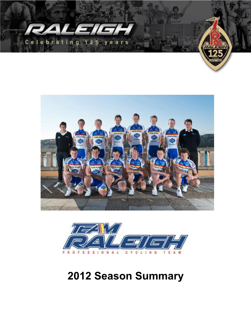2012 Season Summary Ji Riders and Results