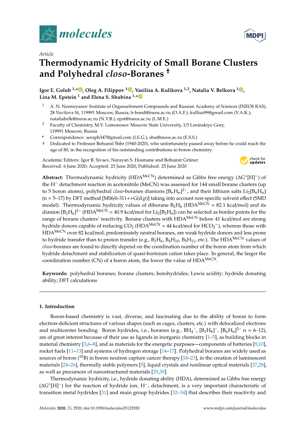 Thermodynamic Hydricity of Small Borane Clusters and Polyhedral Closo-Boranes