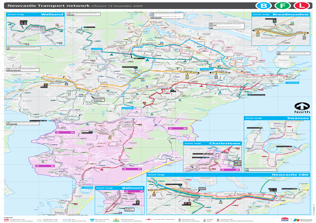 Newcastle Transport Network Effective 13 December 2020