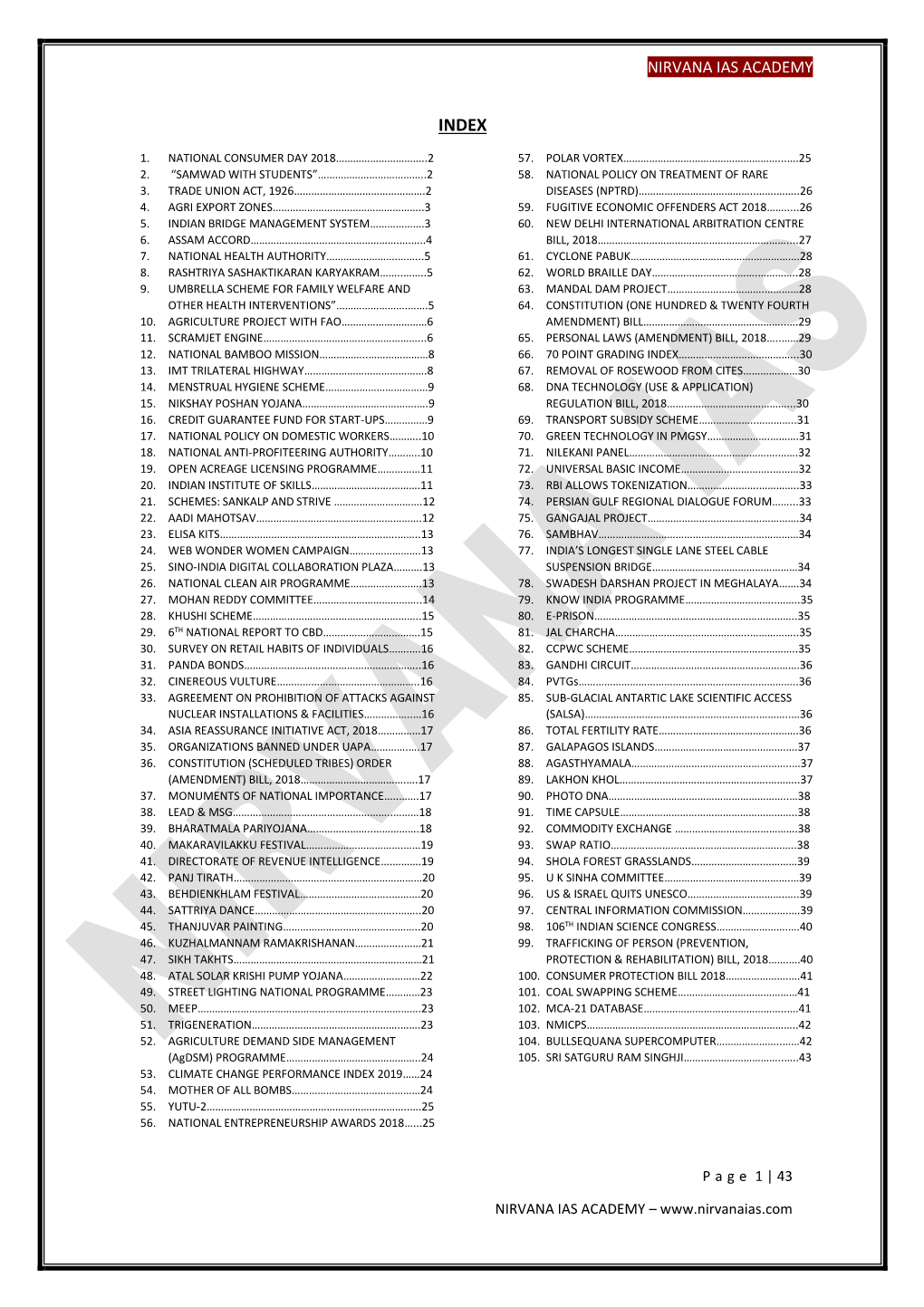 Current Affairs 2019-January-1 to 10