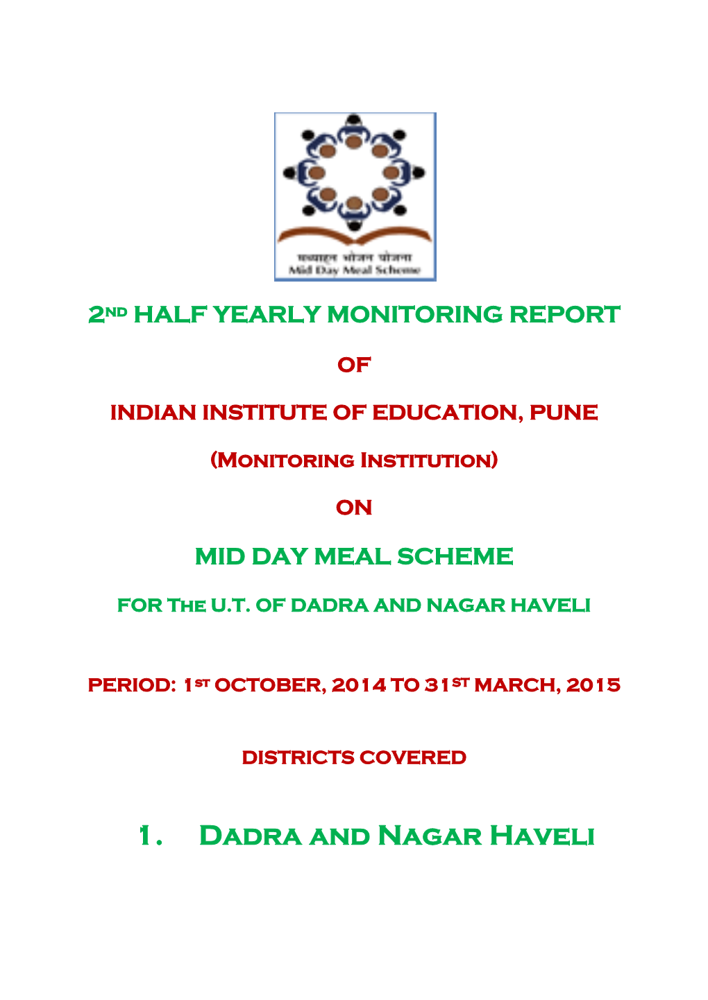 1. Dadra and Nagar Haveli