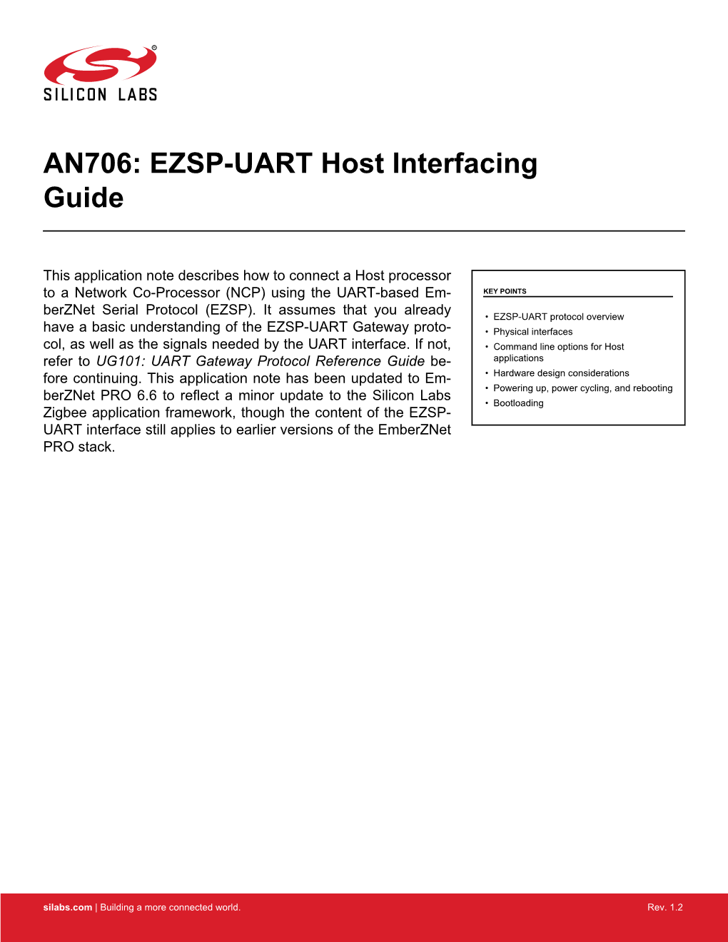 AN706: EZSP-UART Host Interfacing Guide