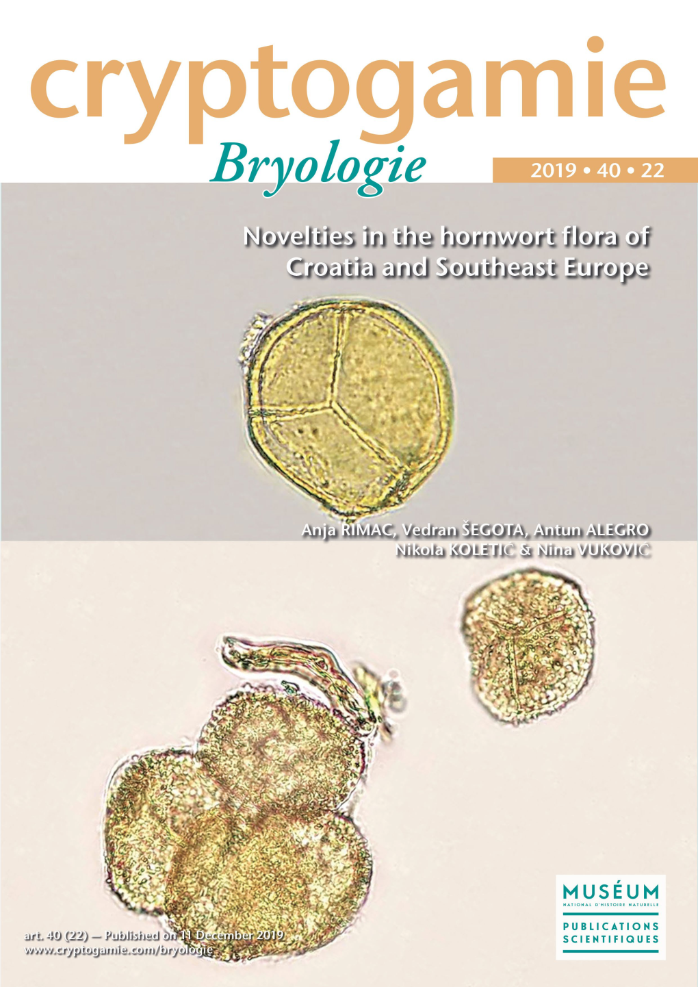 Novelties in the Hornwort Flora of Croatia and Southeast Europe