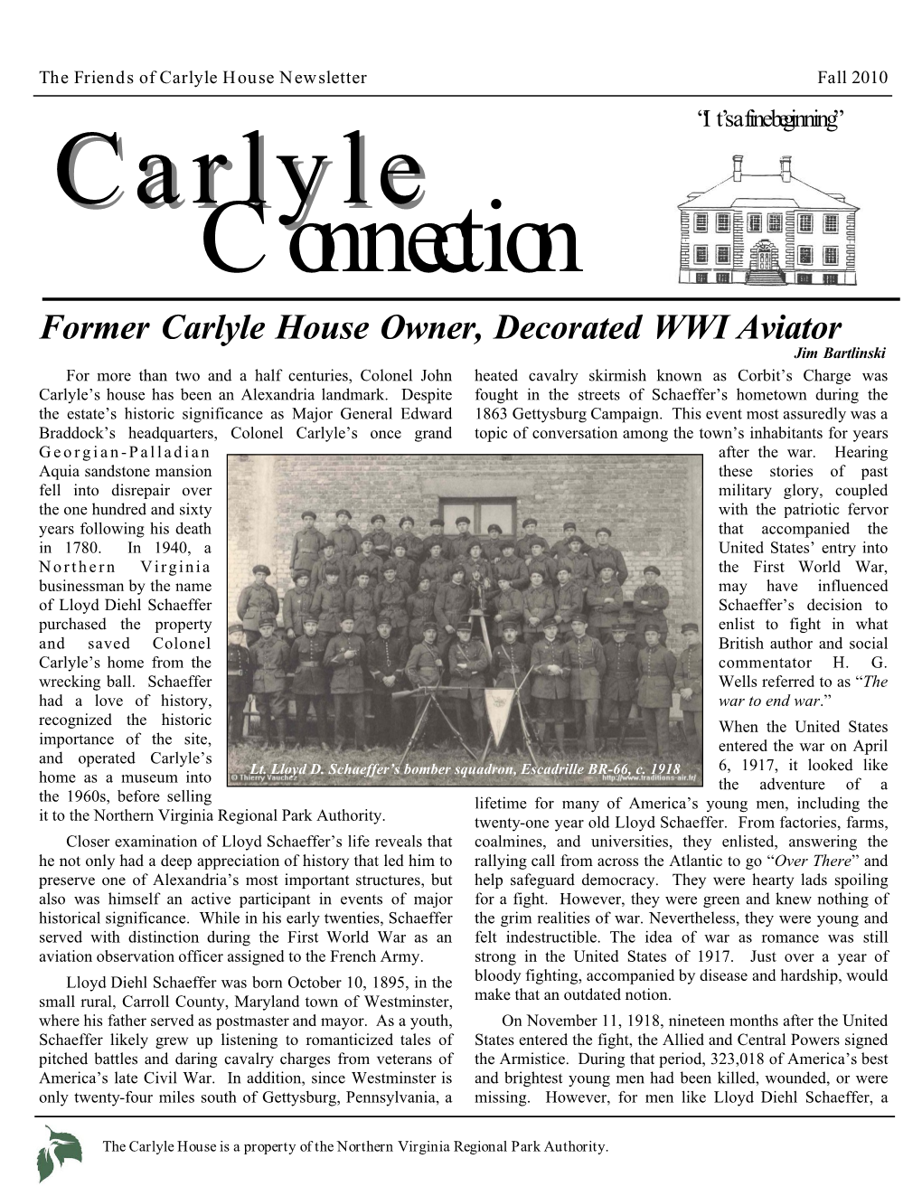 Former Carlyle House Owner, Decorated WWI Aviator