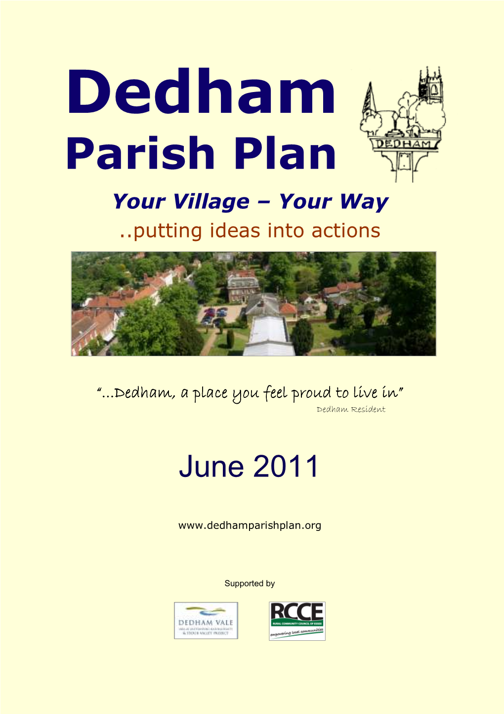 Dedham Parish Plan June 2011