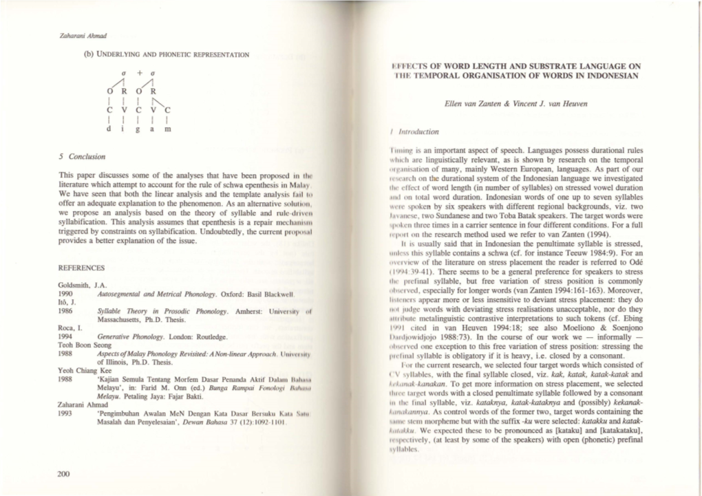 Effects of Word Length and Substrate Language on the Temporal