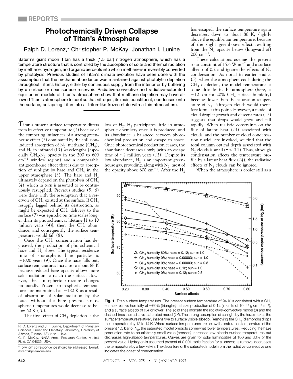 Photochemically Driven Collapse of Titan's Atmosphere