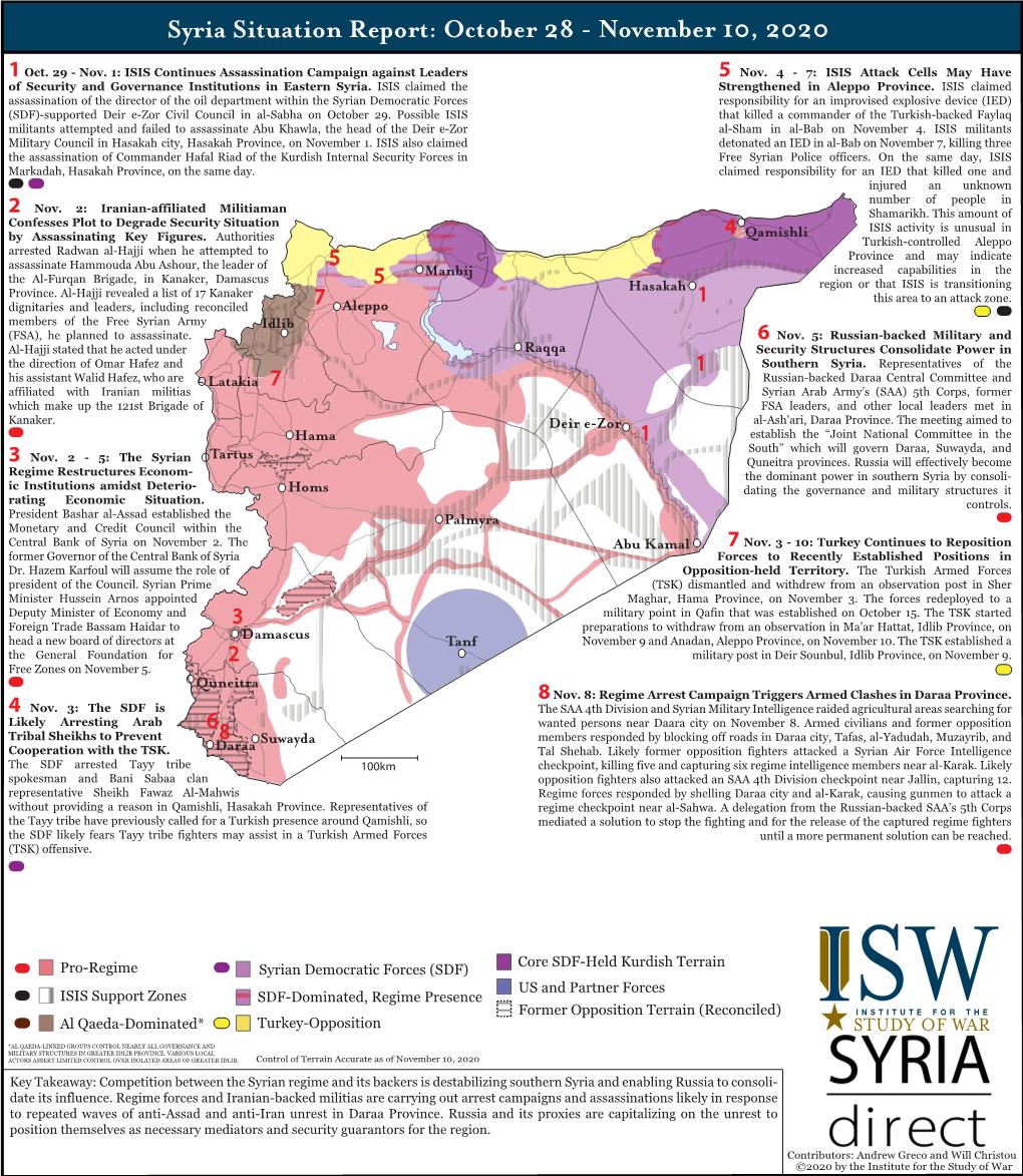 Syria Sitrep October 28