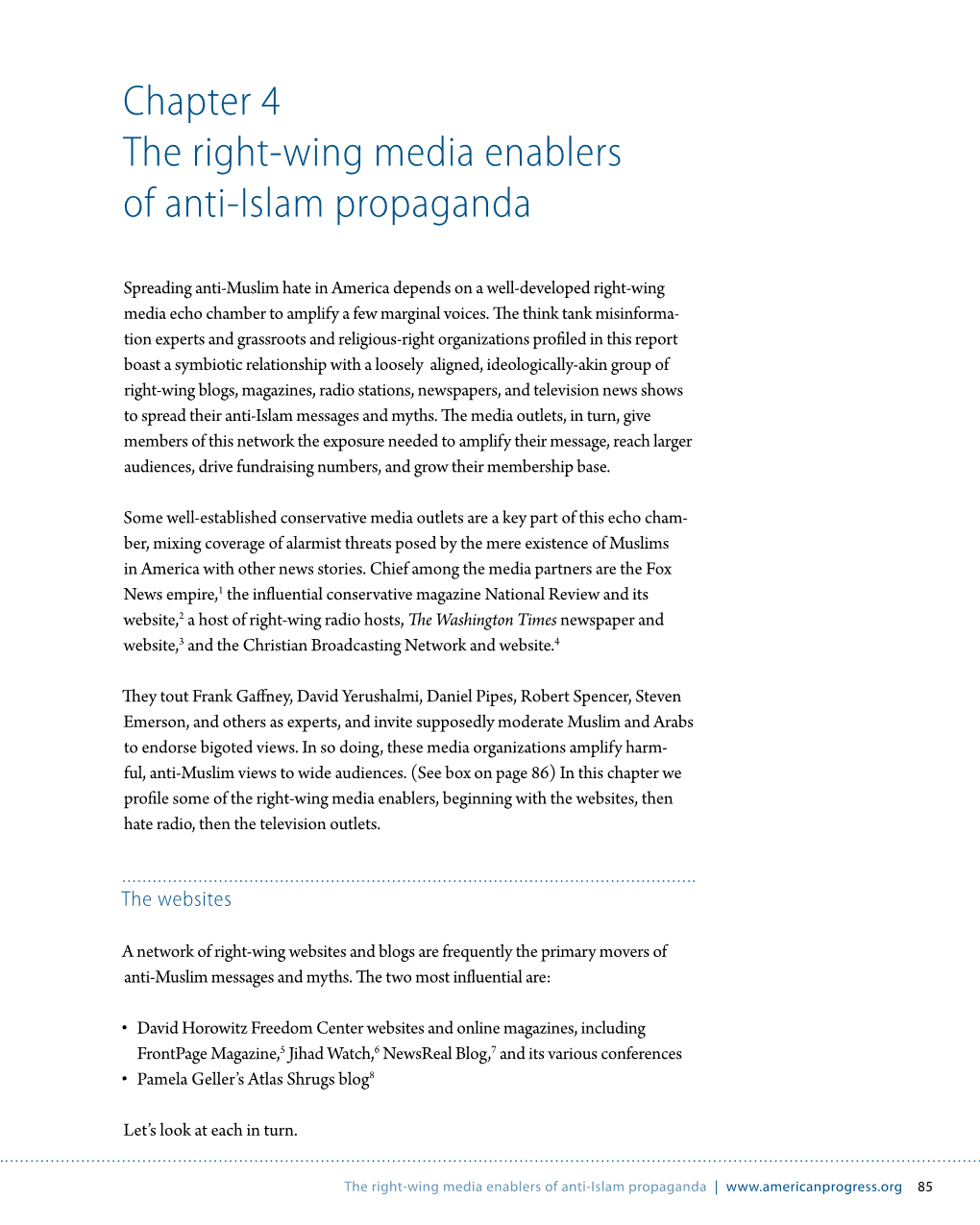 Chapter 4 the Right-Wing Media Enablers of Anti-Islam Propaganda