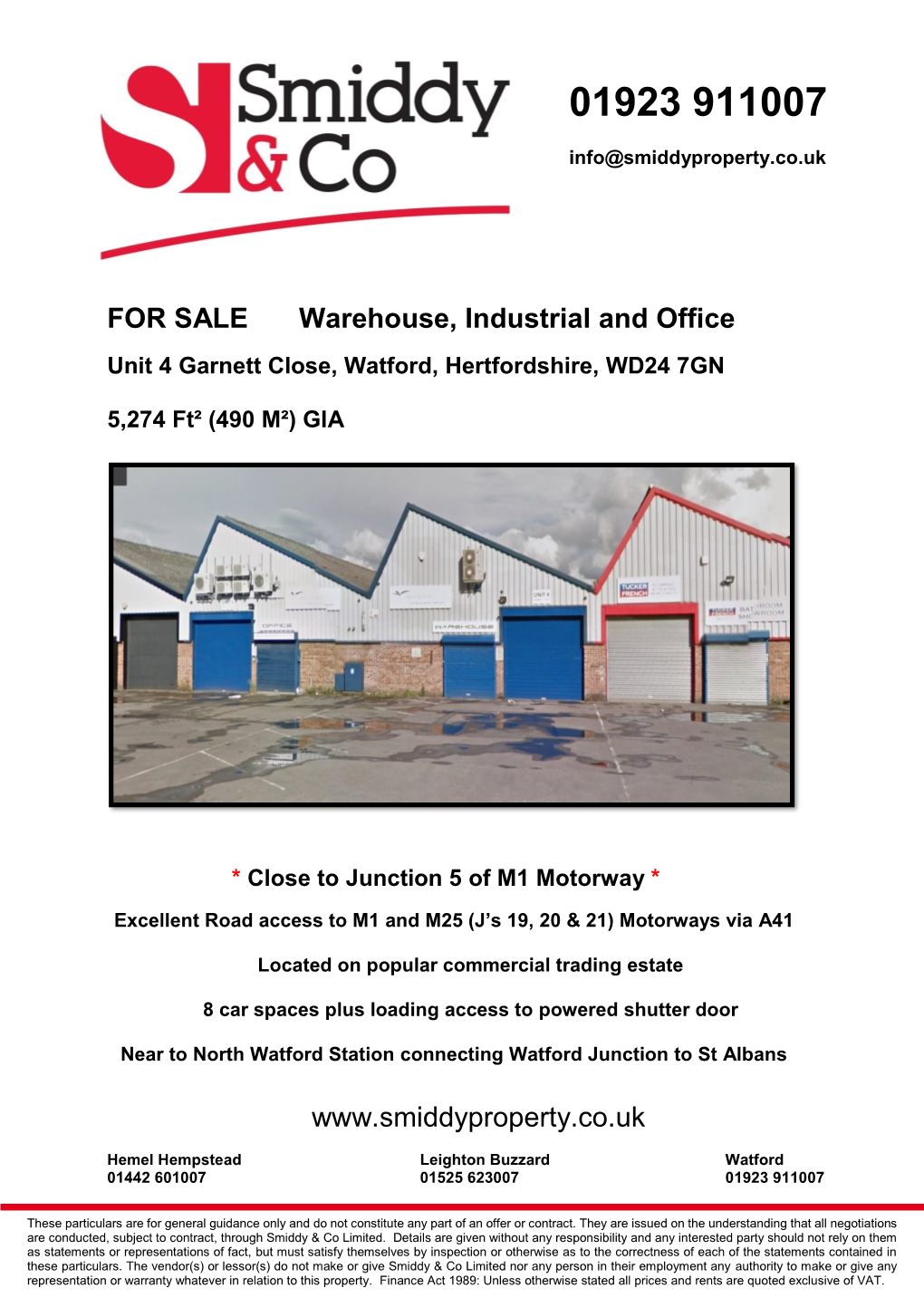 FOR SALE Warehouse, Industrial and Office