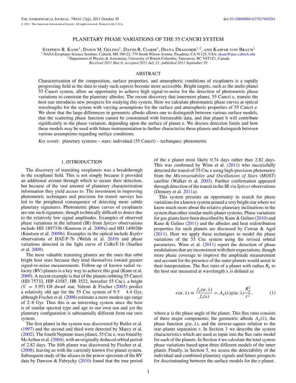 Planetary Phase Variations of the 55 Cancri System