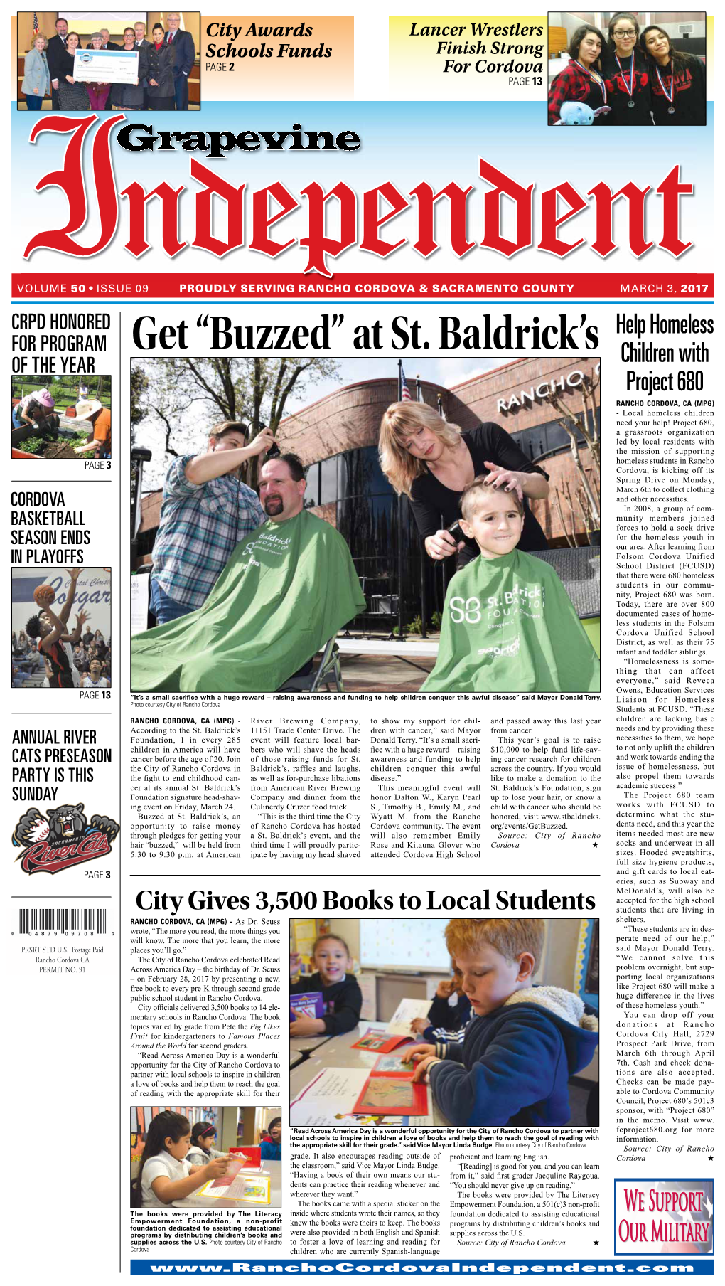 Get “Buzzed” at St. Baldrick's Help Homeless