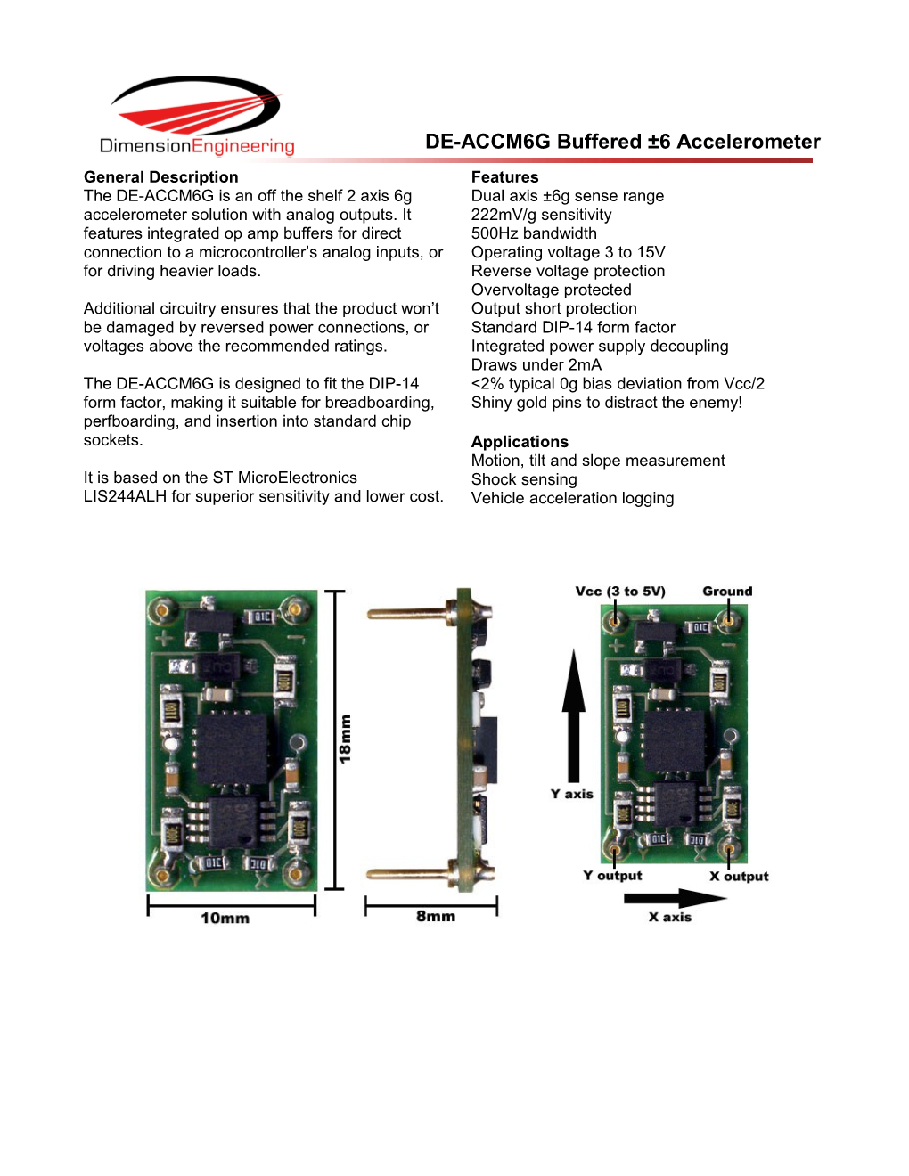 Measuring Acceleration and Tilt