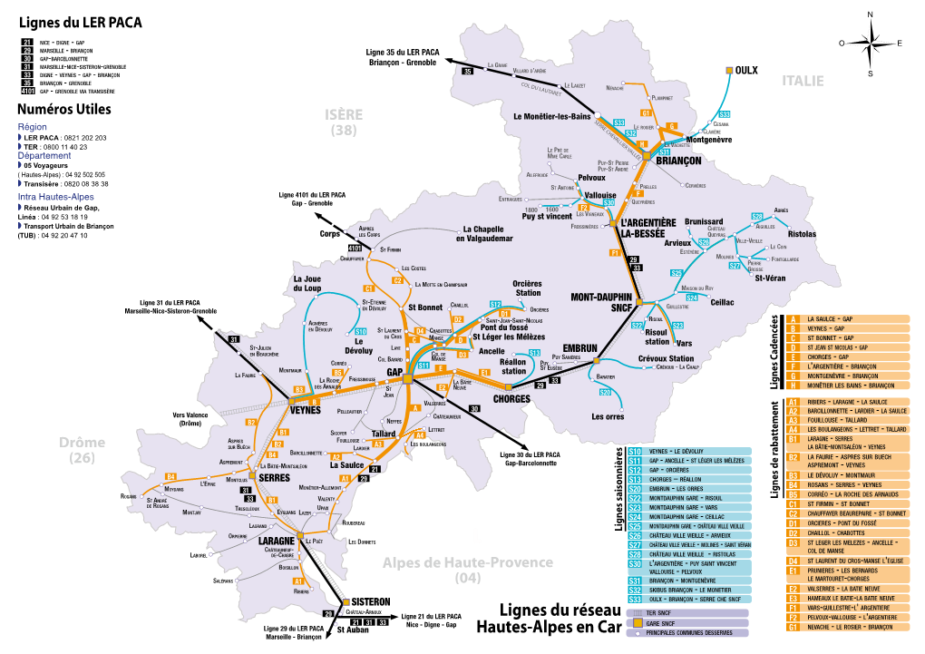 Hautes-Alpes En Car Lignes Du Réseau