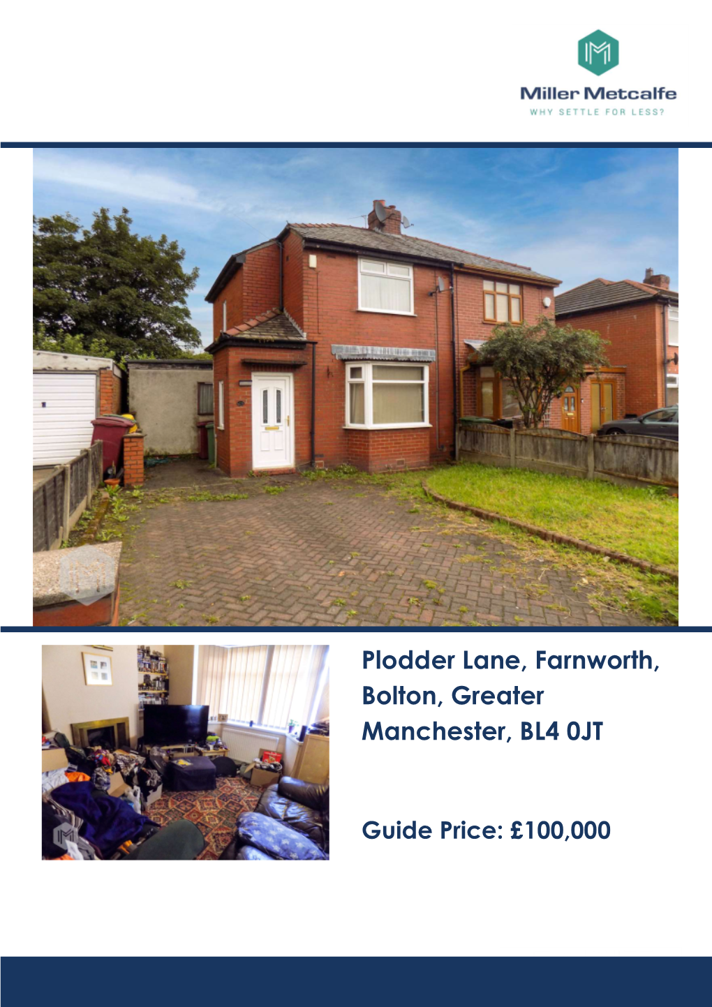 Plodder Lane, Farnworth, Bolton, Greater Manchester, BL4 0JT