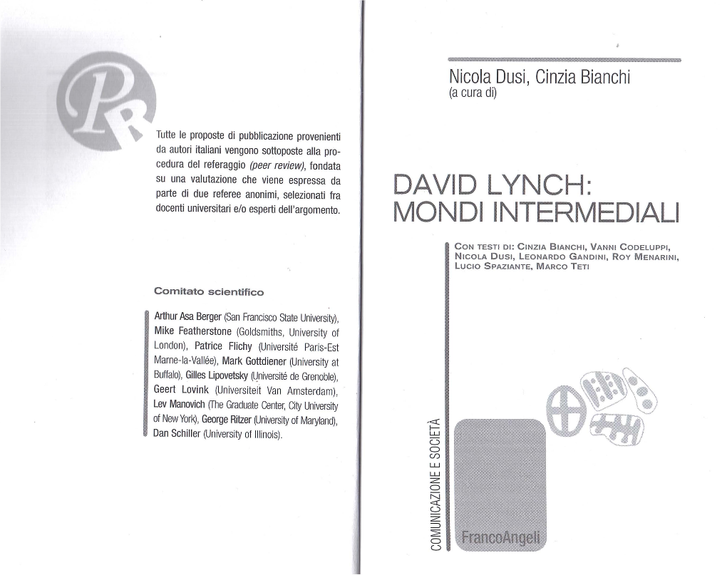 David Lynch: Mondi Intermediali