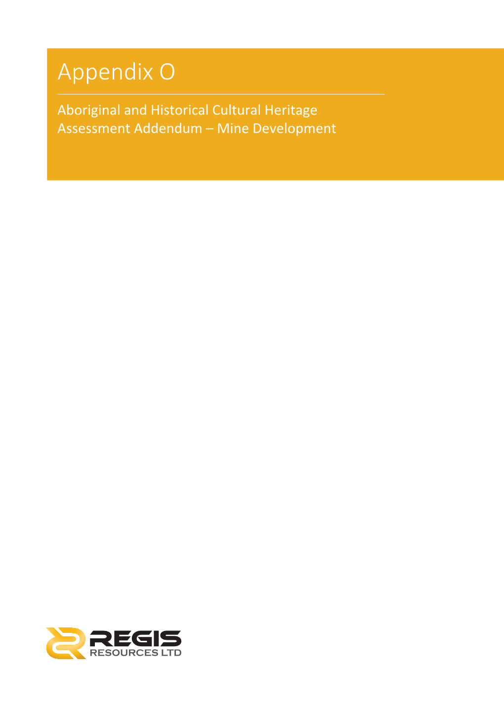 Addendum Aboriginal and Historical Cultural Heritage Assessment 18