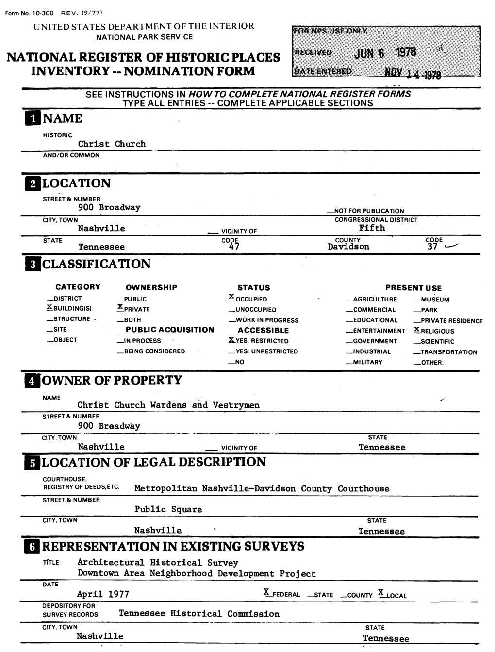 State Historic Preservation Officer Certification the Evaluated Significance of This Property Within the State Is: X National State