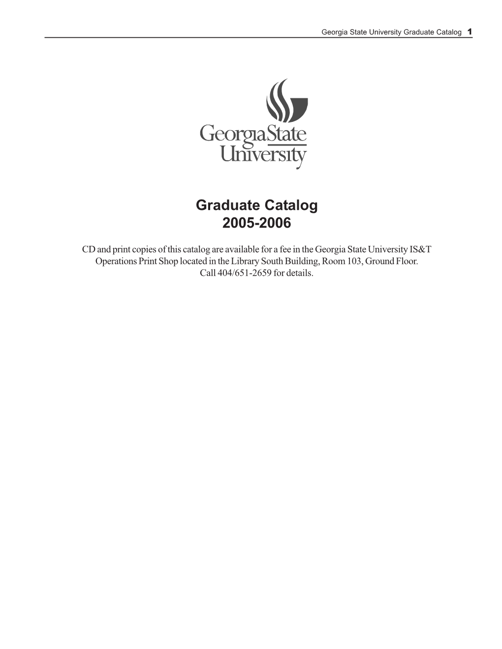 2005-2006 Graduate Catalog