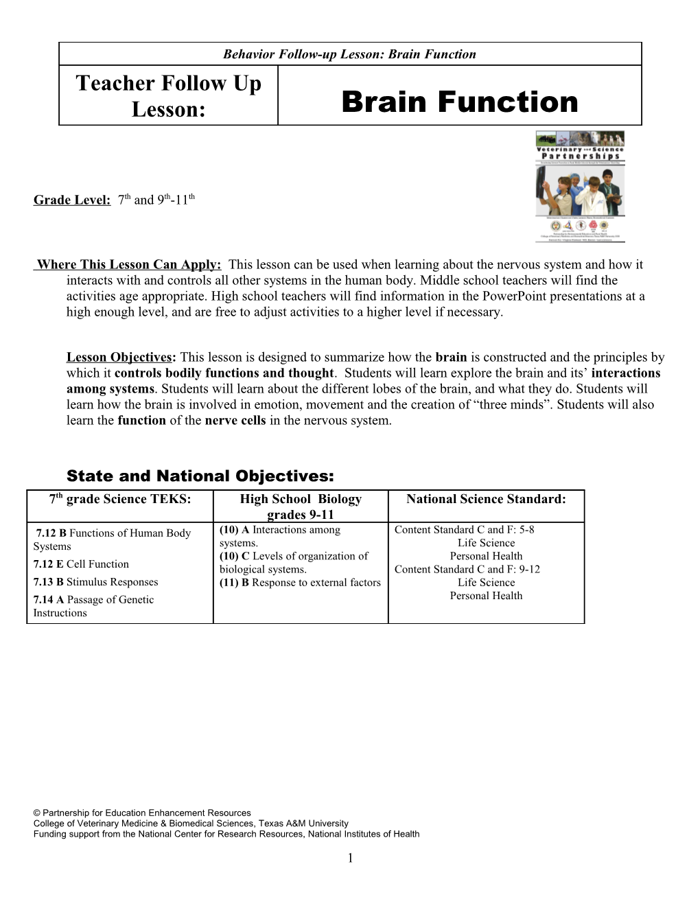 PEER Module Test Template