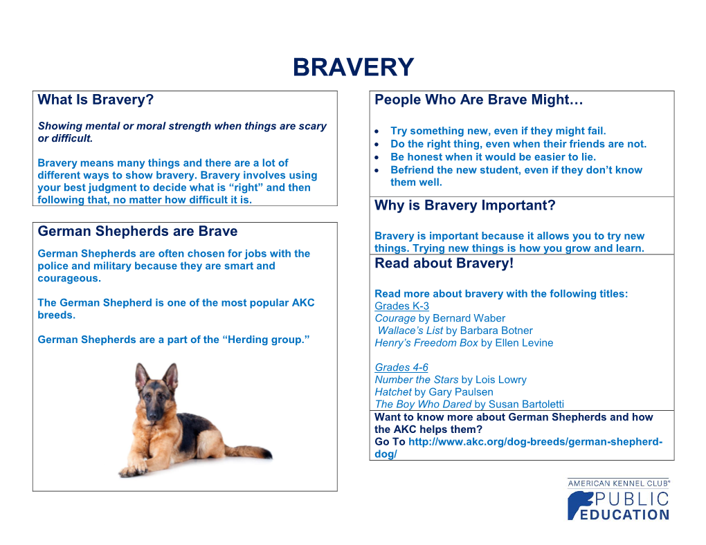 BRAVERY What Is Bravery? People Who Are Brave Might…