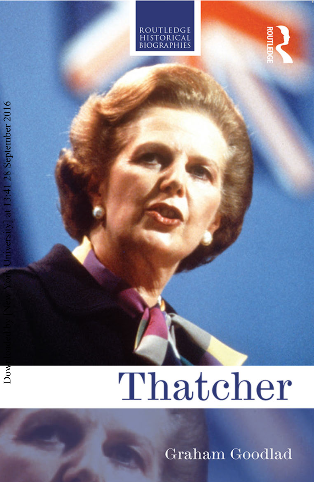 Downloaded by [New York University] at 13:41 28 September 2016 Thatcher