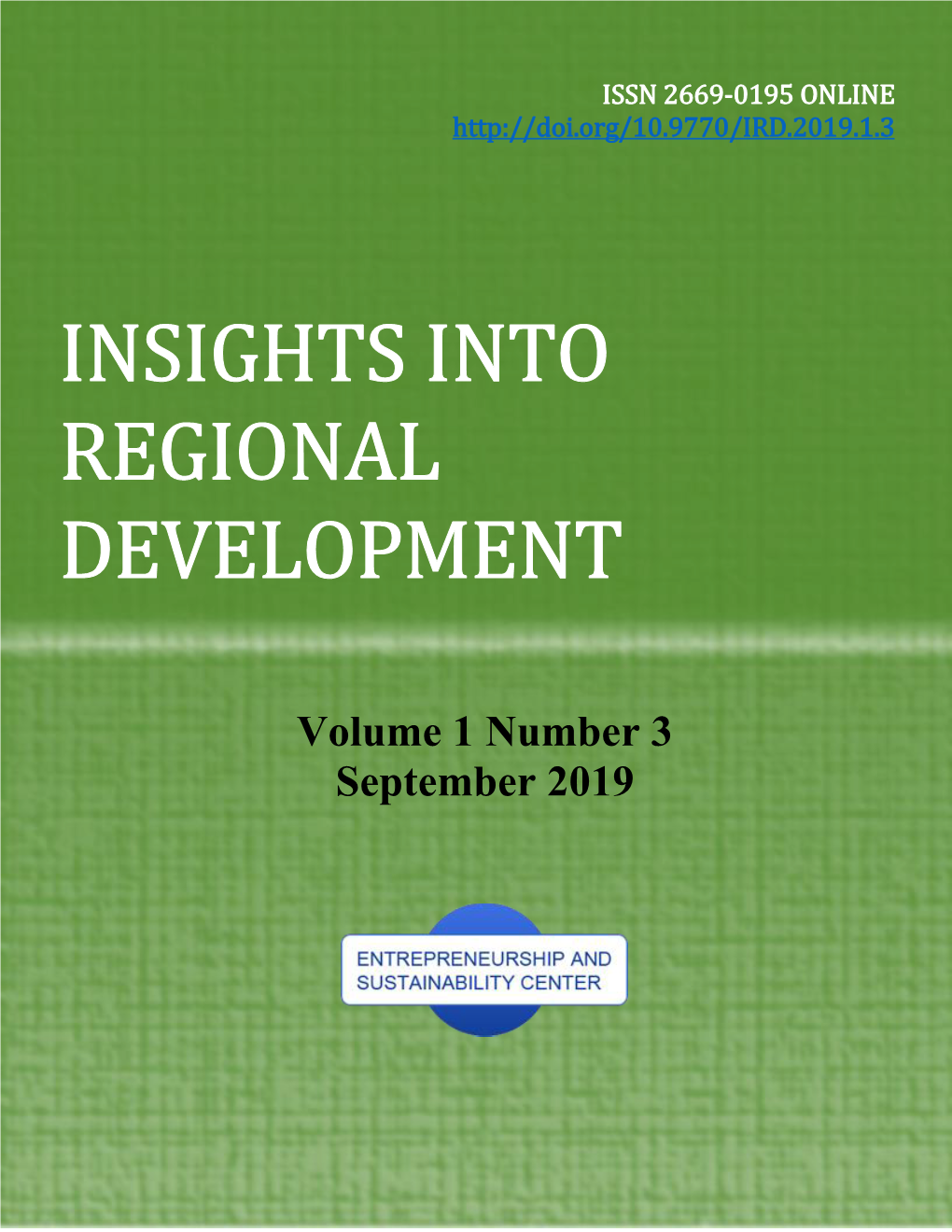 Insights Into Regional Development