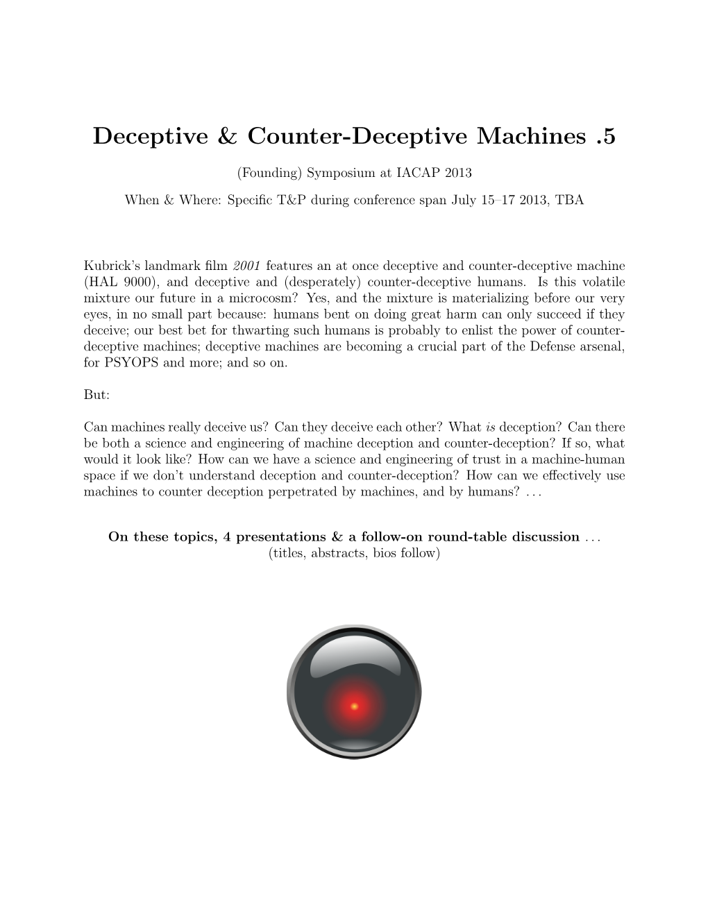 Deceptive & Counter-Deceptive Machines .5