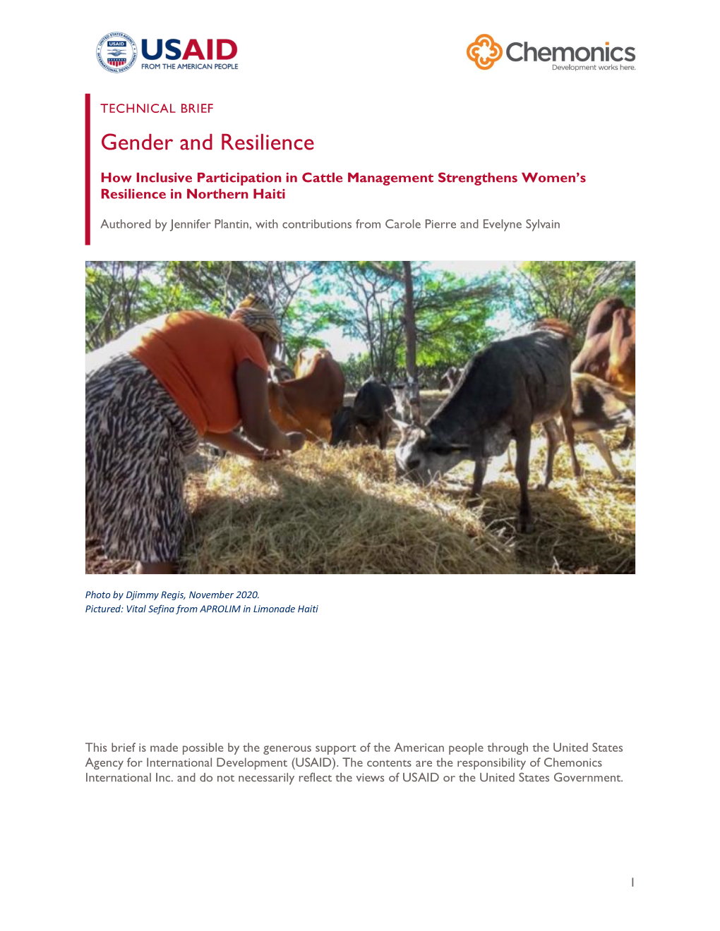 Gender and Resilience
