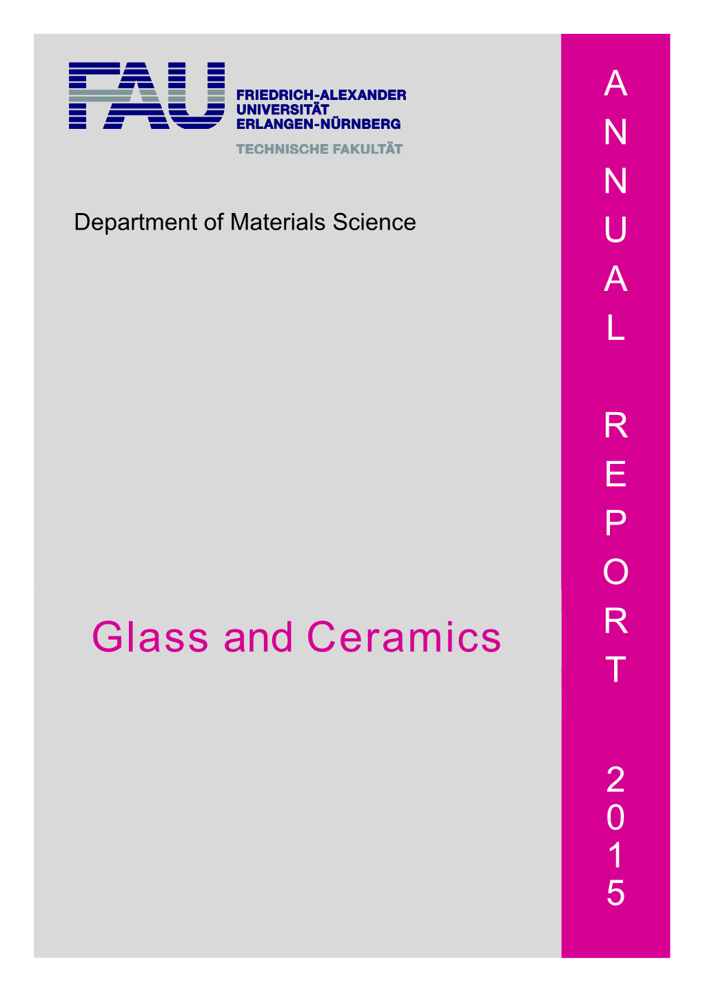 Department of Materials Science U a L