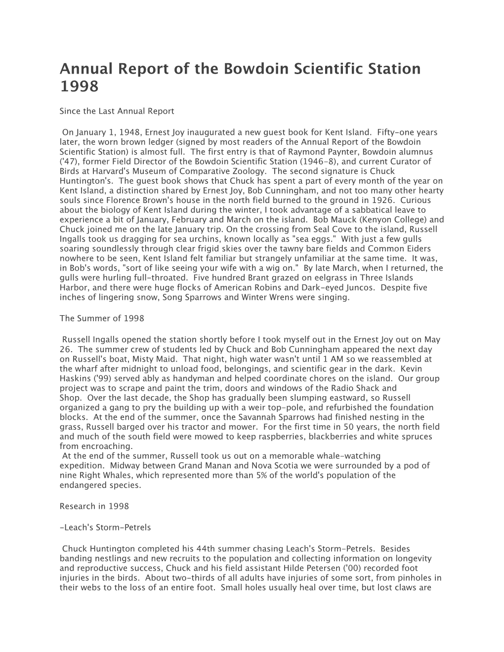 1998 Annual Report