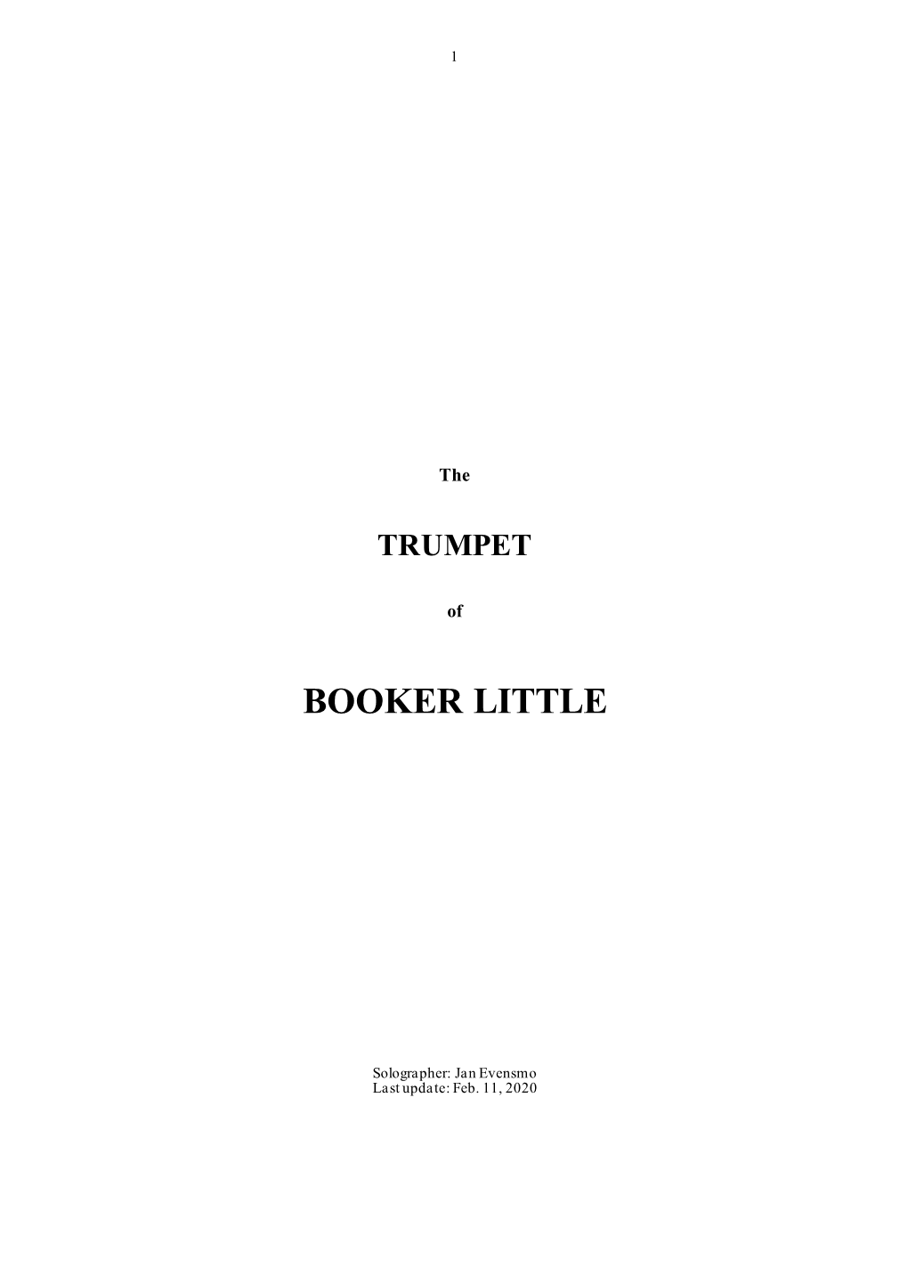 Booker Little