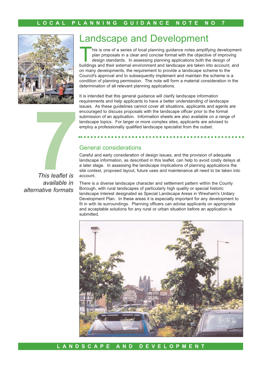 Local Planning Guidance Note No 7