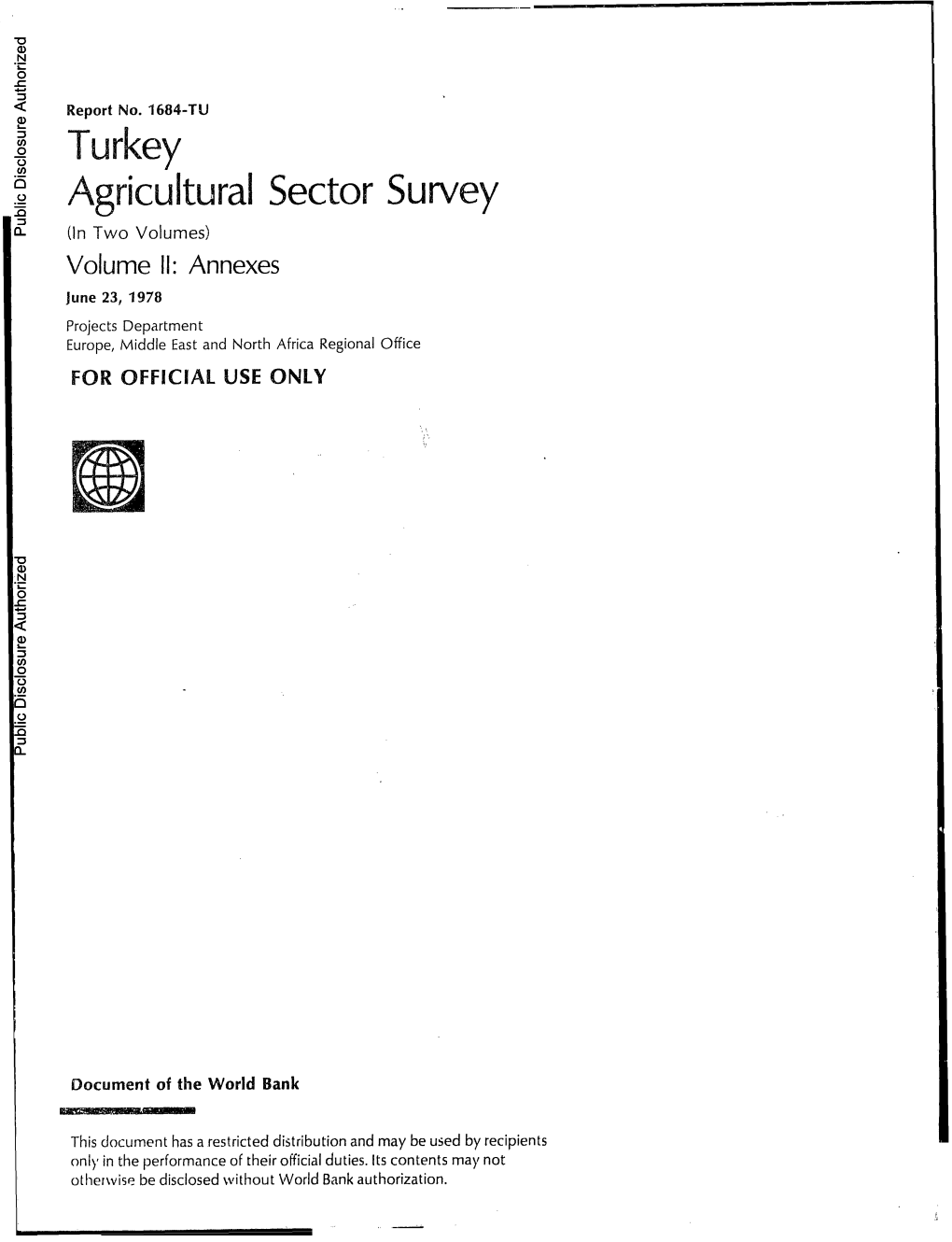 Agricultural Sector Survey