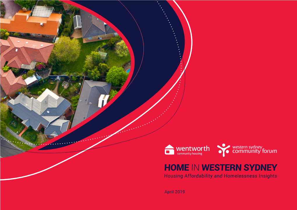 HOME in WESTERN SYDNEY Housing Affordability and Homelessness Insights