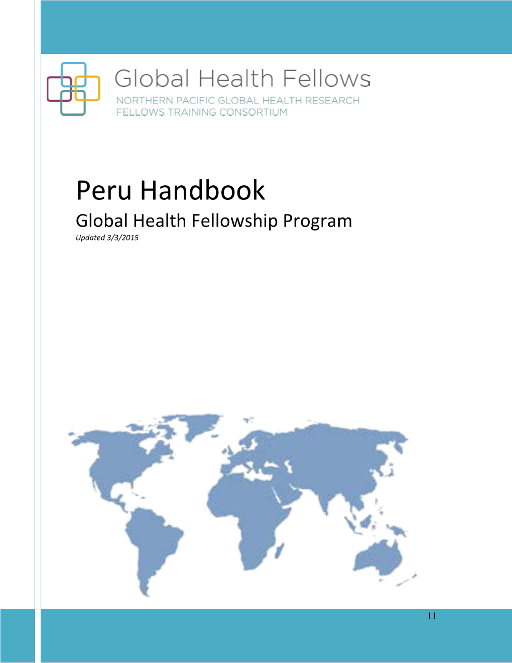 Peru Handbook Global Health Fellowship Program Updated 3/3/2015