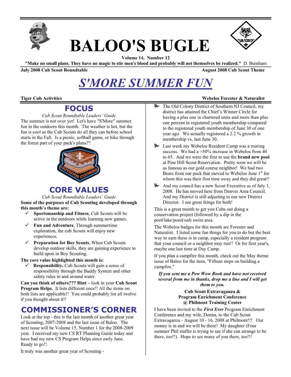 BALOO's BUGLE Volume 14, Number 12 