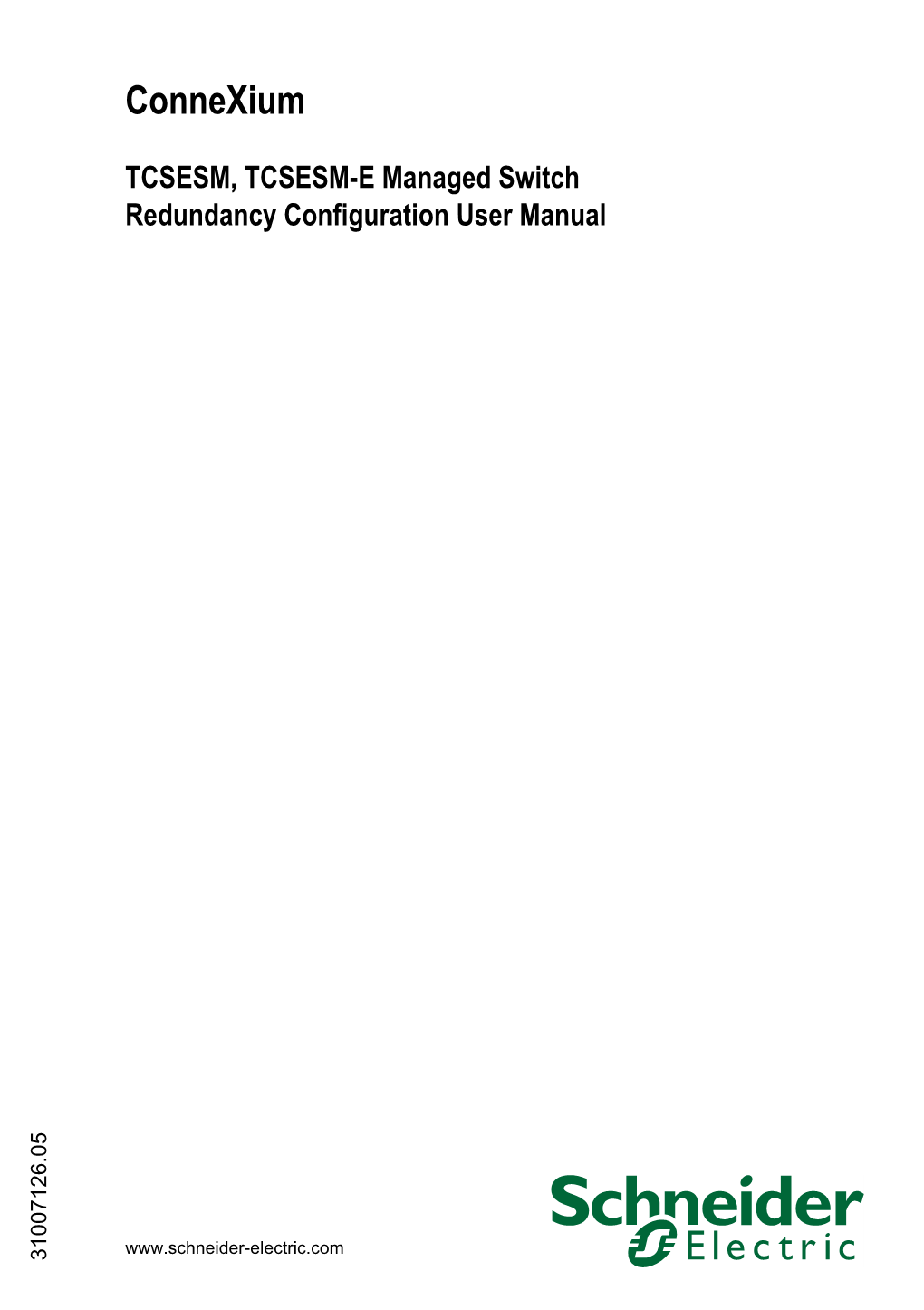 Redundancy Configuration User Manual