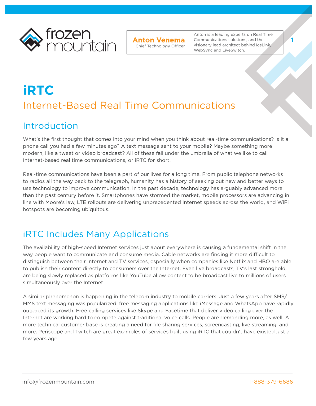 A Framework for Real-Time Communications