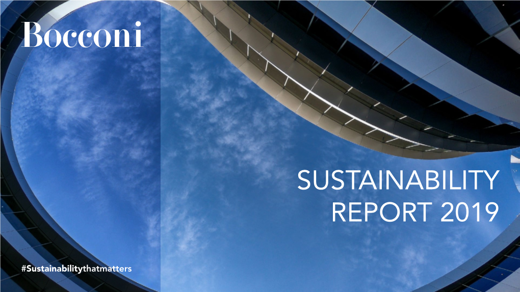 Sustainabilitythatmatters SUSTAINABILITY REPORT